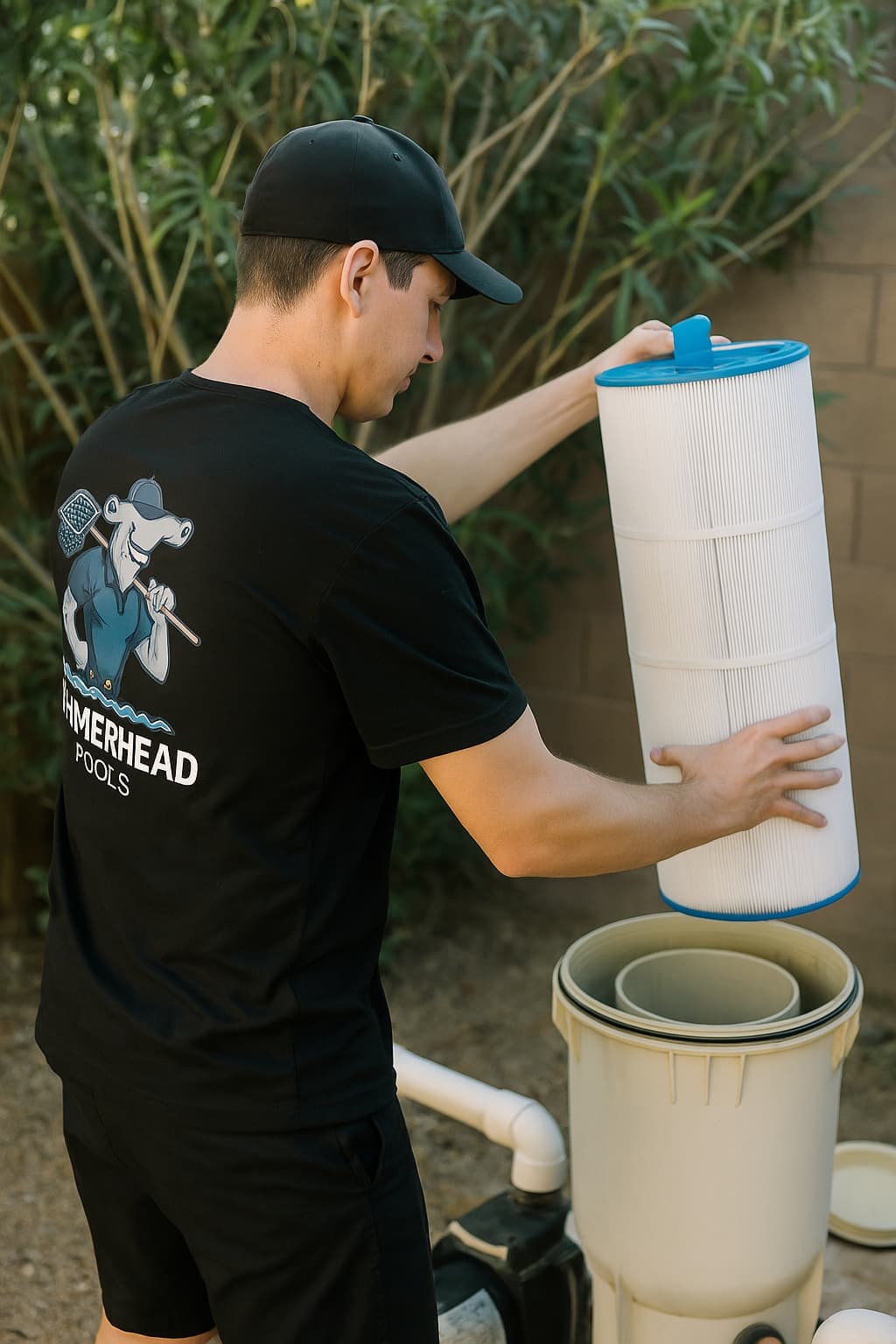 Filter cartridge removal & inspection